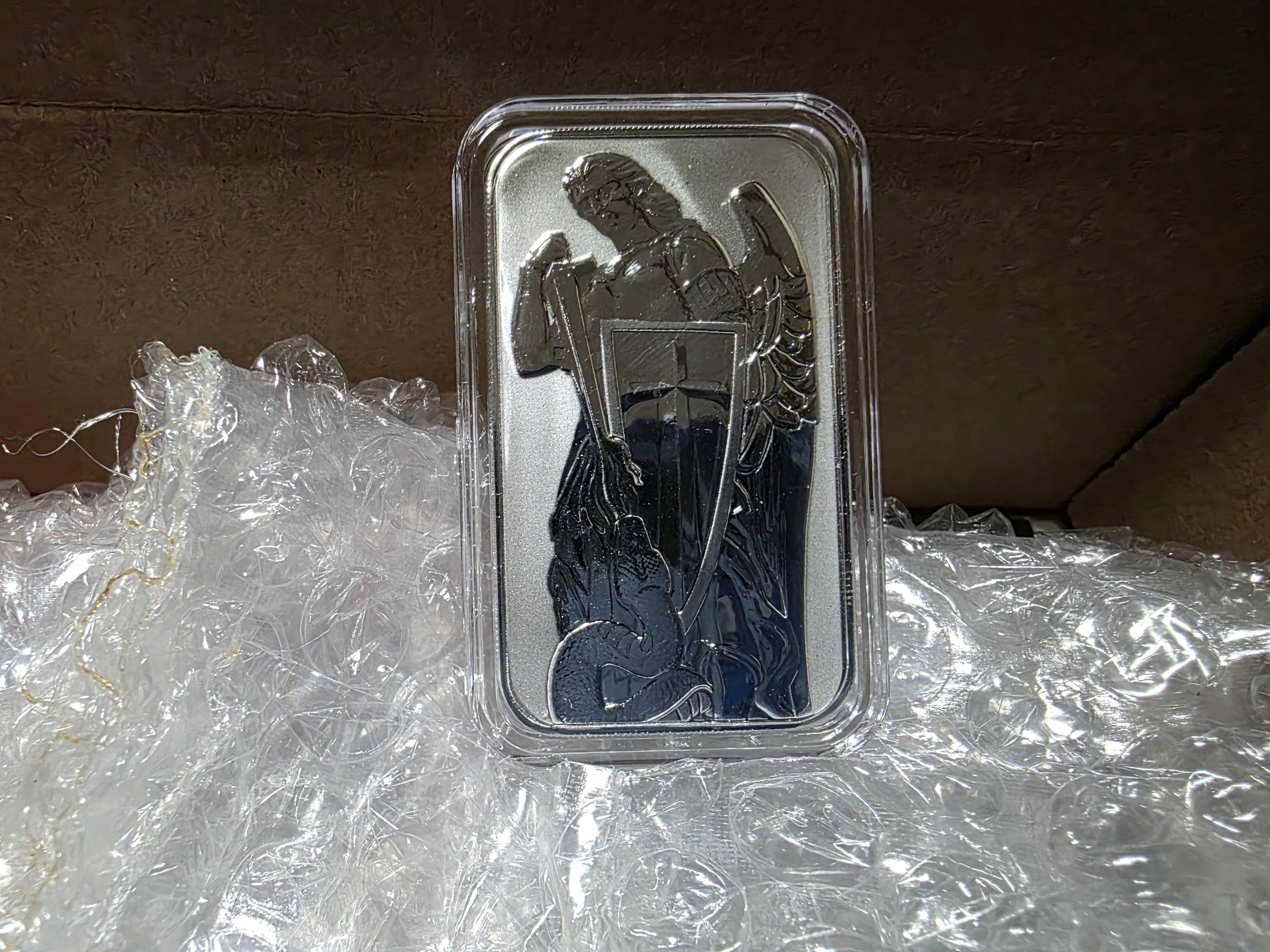 Buy 1 oz Scottsdale Mint Silver Bar - Archangel Michael | SD Bullion